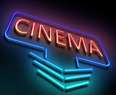 Illuminated Cinema Sign